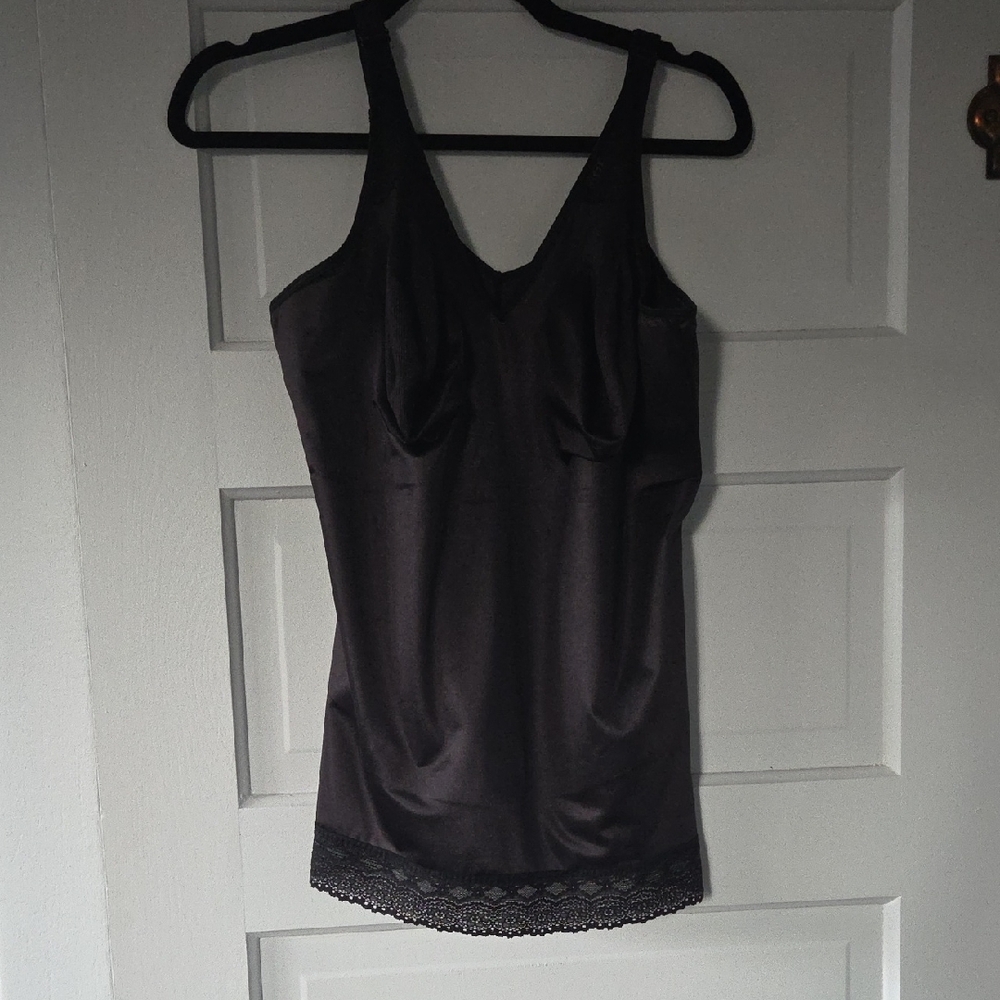 Ruby Ribbon Black Tank Top